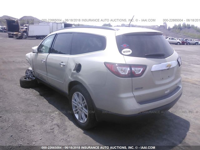 1GNKVGKD9EJ179571 - 2014 CHEVROLET TRAVERSE LT TAN photo 3