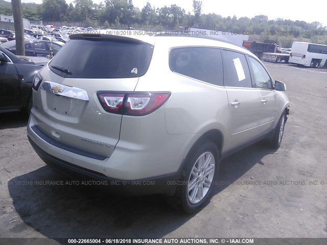 1GNKVGKD9EJ179571 - 2014 CHEVROLET TRAVERSE LT TAN photo 4