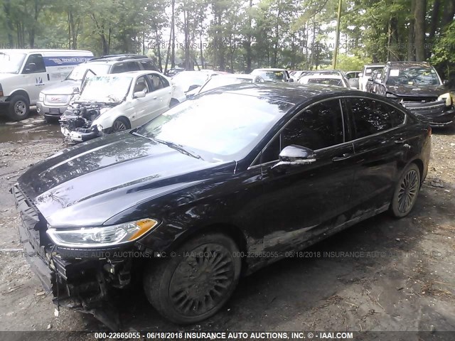 3FA6P0K9XGR179813 - 2016 FORD FUSION TITANIUM BLACK photo 2