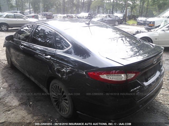 3FA6P0K9XGR179813 - 2016 FORD FUSION TITANIUM BLACK photo 3