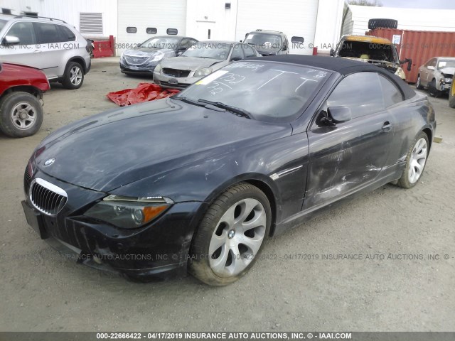 WBAEK13496CN72273 - 2006 BMW 650 I BLACK photo 2