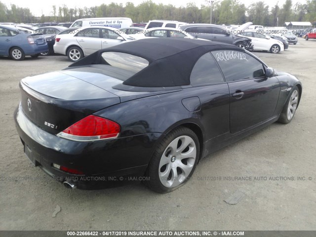 WBAEK13496CN72273 - 2006 BMW 650 I BLACK photo 4