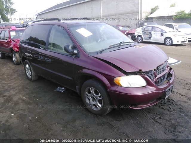 1D4GP25313B193571 - 2003 DODGE CARAVAN SE MAROON photo 1