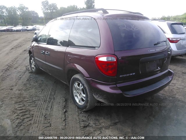 1D4GP25313B193571 - 2003 DODGE CARAVAN SE MAROON photo 3