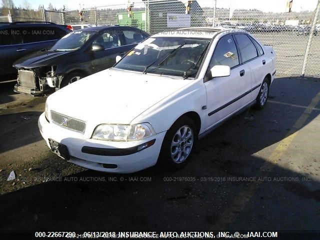 YV1VS29511F612551 - 2001 VOLVO S40 1.9T WHITE photo 2