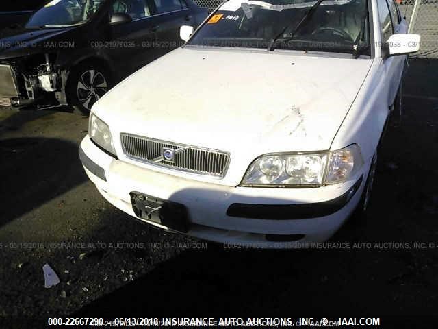 YV1VS29511F612551 - 2001 VOLVO S40 1.9T WHITE photo 6