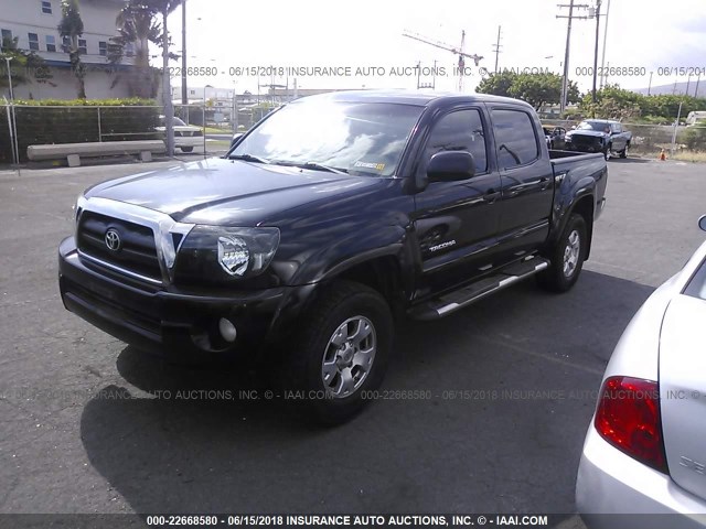 3TMJU62N37M029875 - 2007 TOYOTA TACOMA DOUBLE CAB PRERUNNER BLACK photo 2
