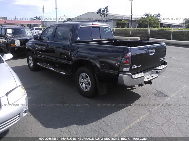 3TMJU62N37M029875 - 2007 TOYOTA TACOMA DOUBLE CAB PRERUNNER BLACK photo 3