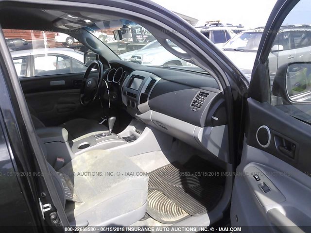 3TMJU62N37M029875 - 2007 TOYOTA TACOMA DOUBLE CAB PRERUNNER BLACK photo 5