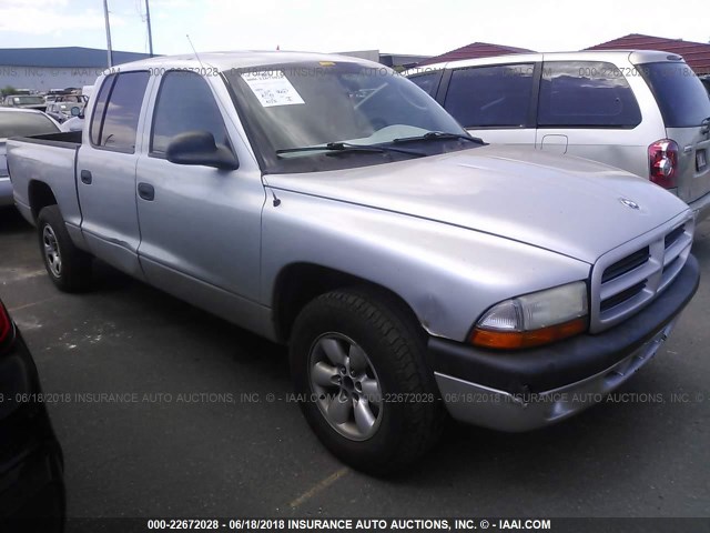 1D7HL38Z83S168143 - 2003 DODGE DAKOTA QUAD SPORT SILVER photo 1