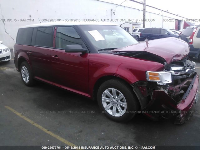 2FMDK51C99BA36651 - 2009 FORD FLEX SE RED photo 1