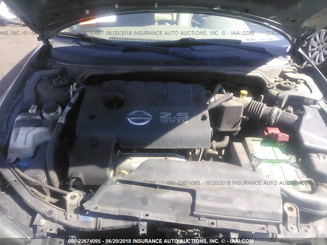 1N4AL11D96N310782 - 2006 NISSAN ALTIMA S/SL GREEN photo 10