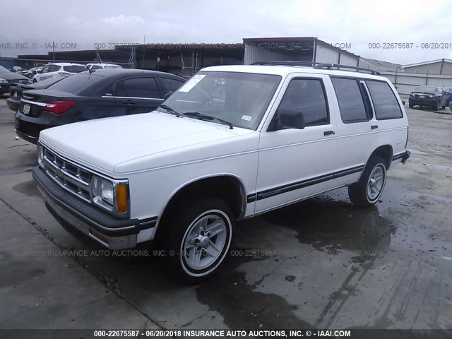 1GNCS13W3R2156507 - 1994 CHEVROLET BLAZER S10 WHITE photo 2