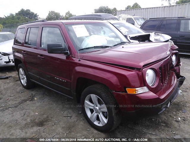 1C4NJRFB7ED885345 - 2014 JEEP PATRIOT LATITUDE RED photo 1