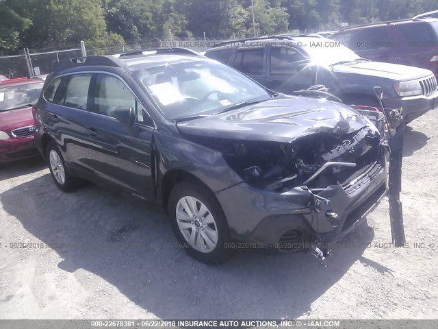 4S4BSAAC0J3200048 - 2018 SUBARU OUTBACK 2.5I GRAY photo 1