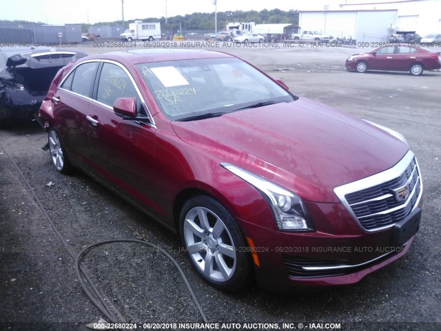 1G6AA5RA6G0117606 - 2016 CADILLAC ATS RED photo 1