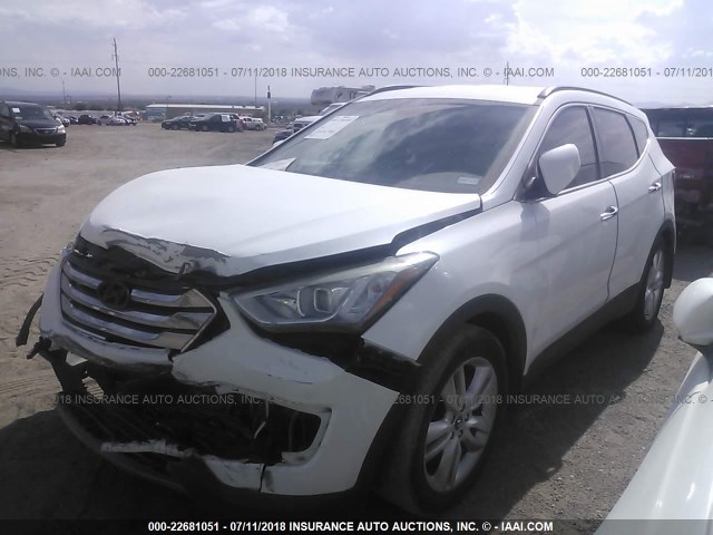 5XYZU3LA4DG083336 - 2013 HYUNDAI SANTA FE SPORT  WHITE photo 2