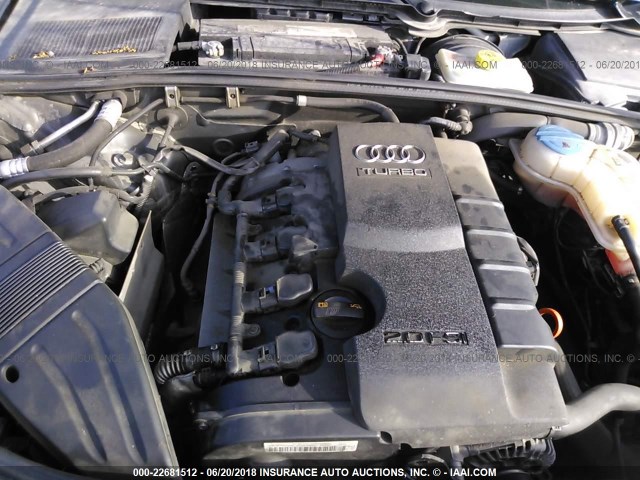 WAUDF78E88A045876 - 2008 AUDI A4 2.0T QUATTRO GRAY photo 10