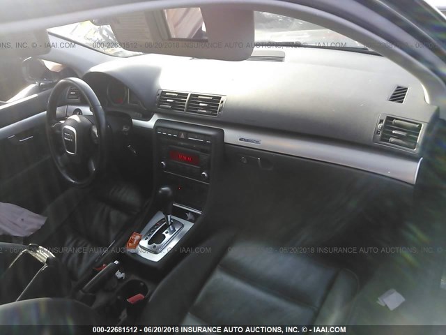 WAUDF78E88A045876 - 2008 AUDI A4 2.0T QUATTRO GRAY photo 5