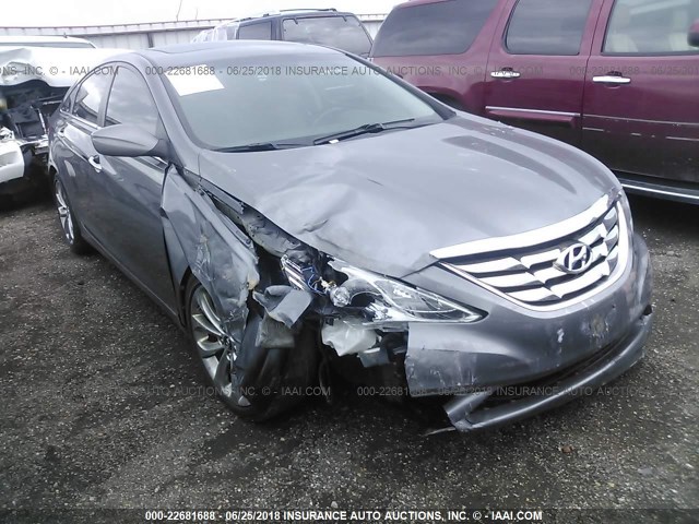 5NPEC4AB9DH505547 - 2013 HYUNDAI SONATA SE/LIMITED GRAY photo 6