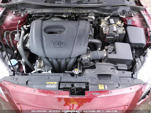 3MYDLBZV8GY107477 - 2016 TOYOTA SCION IA RED photo 10