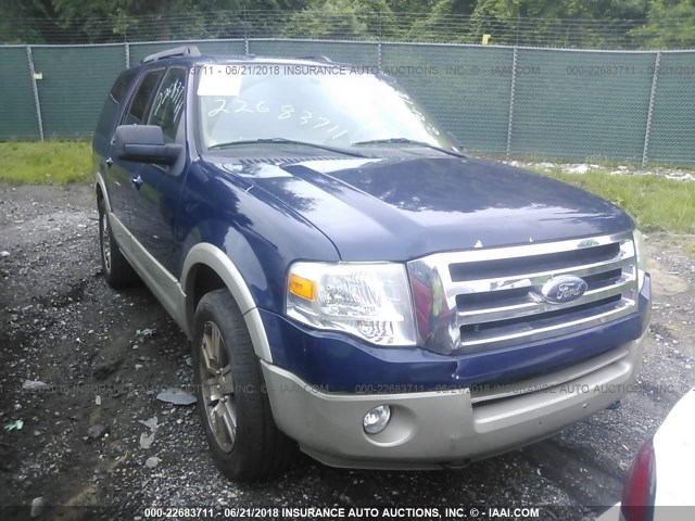 1FMFU18589EB10892 - 2009 FORD EXPEDITION EDDIE BAUER Dark Blue photo 6