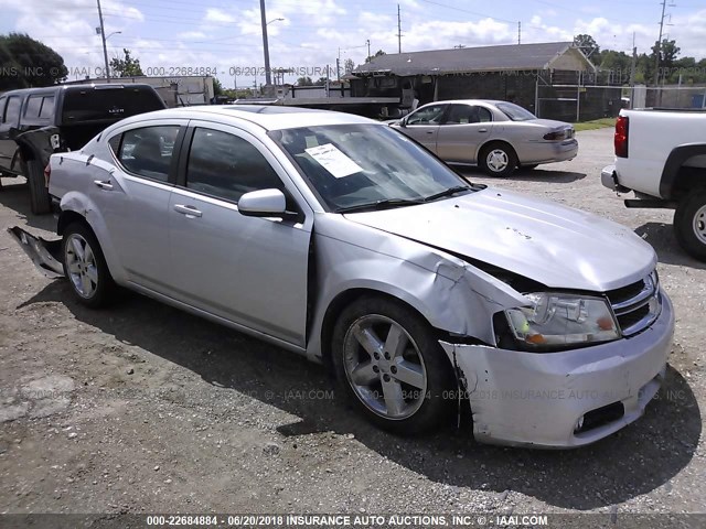 1B3BD2FG4BN534560 - 2011 DODGE AVENGER LUX SILVER photo 1