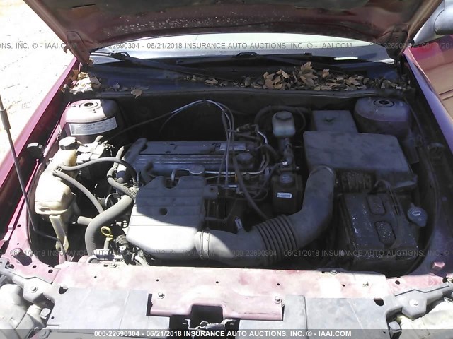1G1ND52F64M526214 - 2004 CHEVROLET CLASSIC RED photo 10