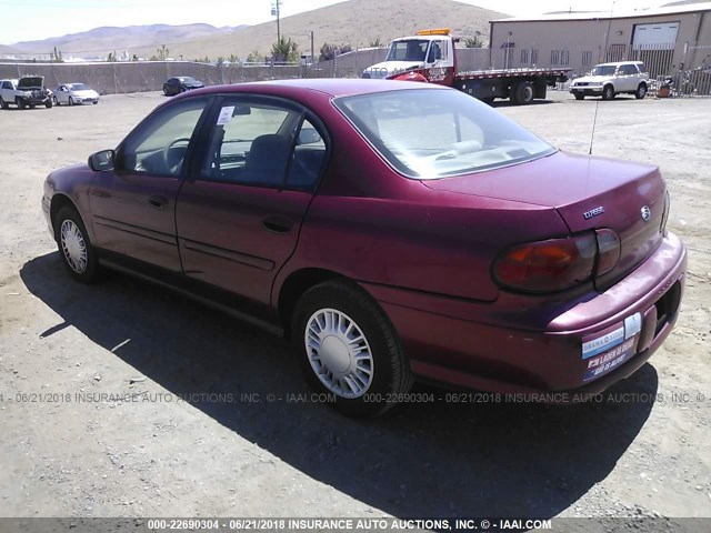 1G1ND52F64M526214 - 2004 CHEVROLET CLASSIC RED photo 3