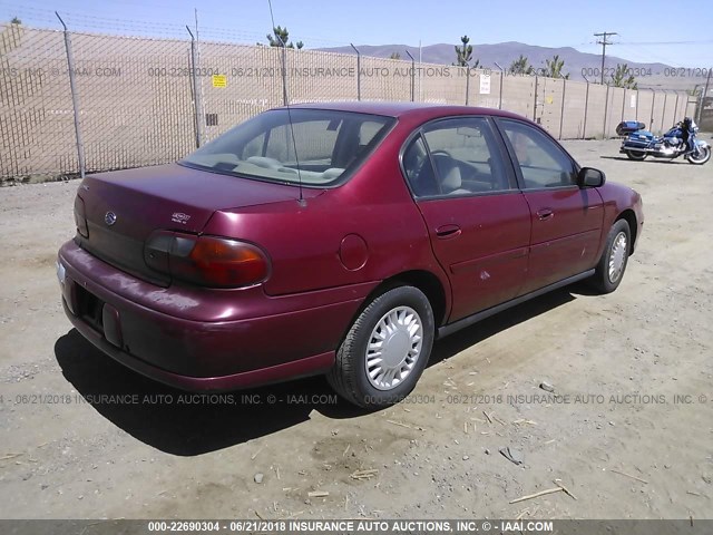 1G1ND52F64M526214 - 2004 CHEVROLET CLASSIC RED photo 4