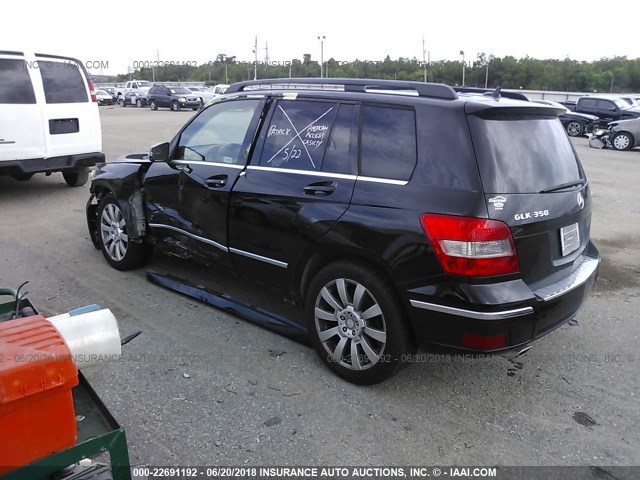 WDCGG8HB3AF289396 - 2010 MERCEDES-BENZ GLK 350 4MATIC BLACK photo 3