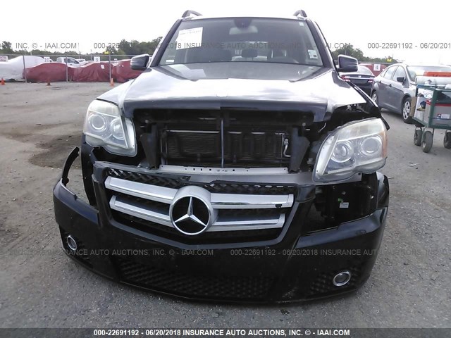 WDCGG8HB3AF289396 - 2010 MERCEDES-BENZ GLK 350 4MATIC BLACK photo 6