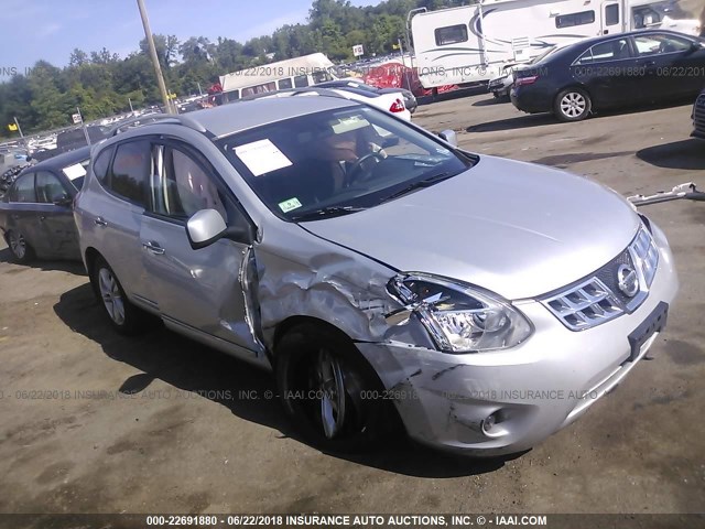 JN8AS5MV3DW628997 - 2013 NISSAN ROGUE S/SV SILVER photo 1