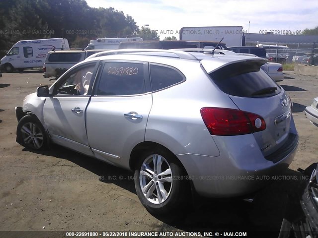 JN8AS5MV3DW628997 - 2013 NISSAN ROGUE S/SV SILVER photo 3