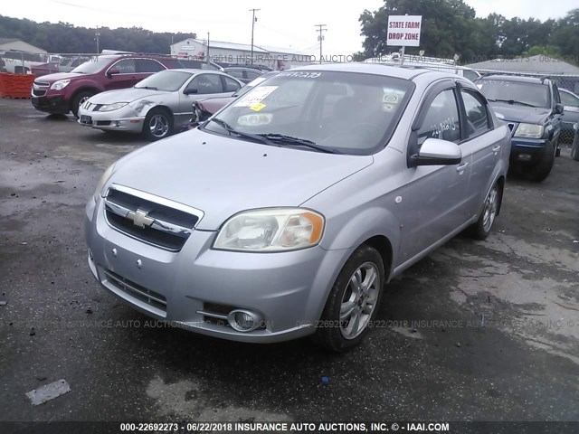 KL1TD566X8B206749 - 2008 CHEVROLET AVEO LS SILVER photo 2