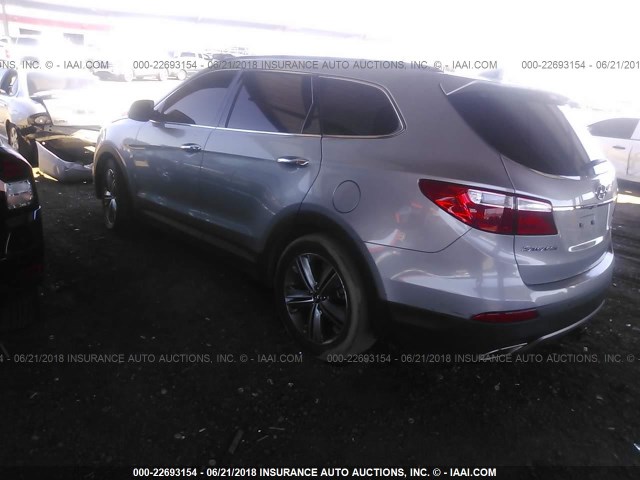 KM8SR4HF4FU111582 - 2015 HYUNDAI SANTA FE GLS/LIMITED BLUE photo 3