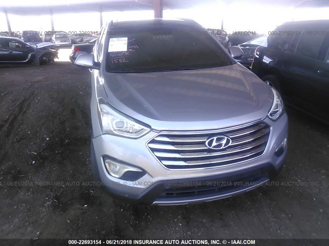 KM8SR4HF4FU111582 - 2015 HYUNDAI SANTA FE GLS/LIMITED BLUE photo 6