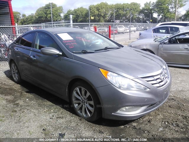 5NPEC4ABXCH416181 - 2012 HYUNDAI SONATA SE/LIMITED GRAY photo 1