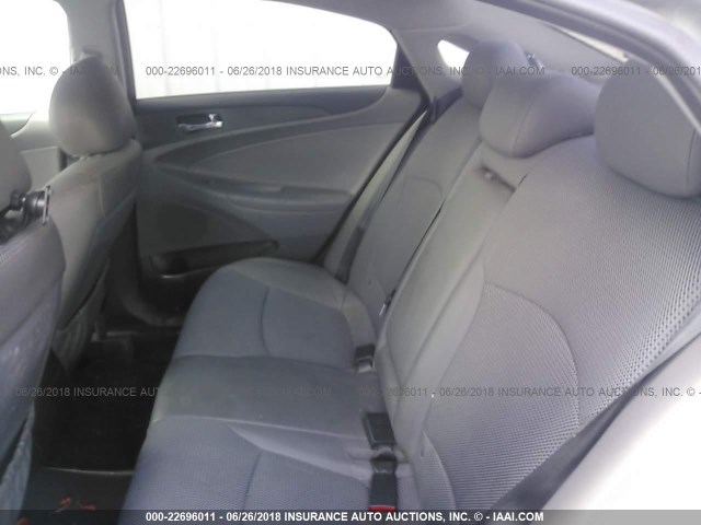 5NPEC4ABXCH416181 - 2012 HYUNDAI SONATA SE/LIMITED GRAY photo 8