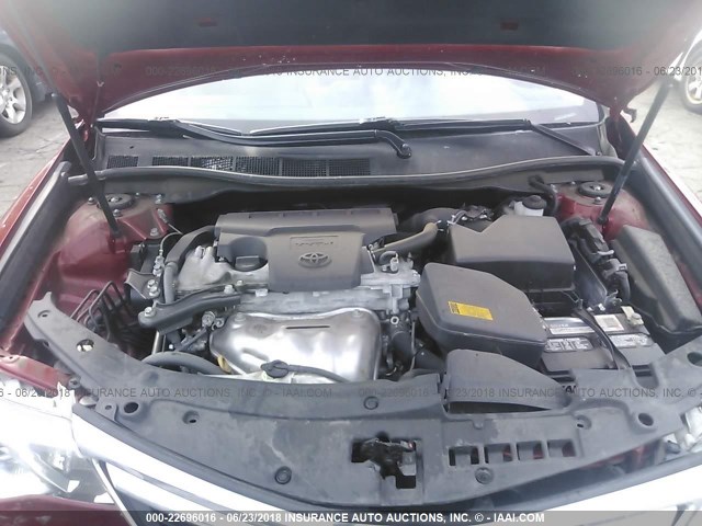 4T1BF1FK3EU799578 - 2014 TOYOTA CAMRY L/SE/LE/XLE 红色 照片 10