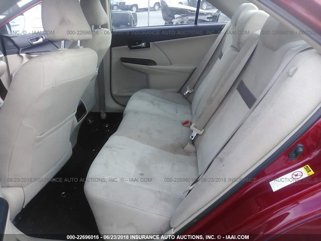 4T1BF1FK3EU799578 - 2014 TOYOTA CAMRY L/SE/LE/XLE 红色 照片 8