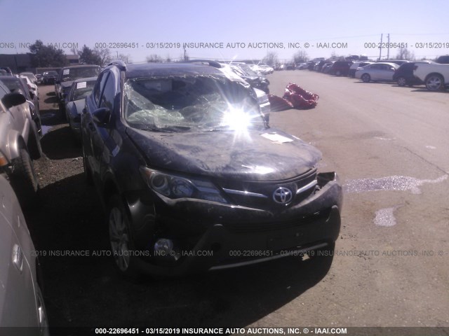 2T3DFREV5EW212257 - 2014 TOYOTA RAV4 LIMITED BLACK photo 1