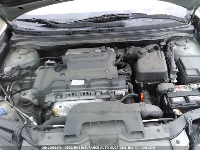 KMHDU46D29U699687 - 2009 HYUNDAI ELANTRA GRAY photo 10