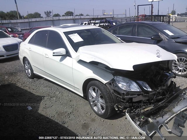 WDDHF5GB9BA410935 - 2011 MERCEDES-BENZ E 350 WHITE photo 1