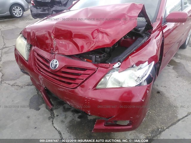 4T4BE46K39R057701 - 2009 TOYOTA CAMRY SE/LE/XLE 红色 照片 6
