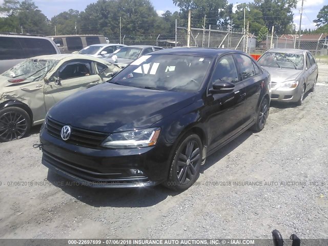 3VWD17AJ3JM226544 - 2018 VOLKSWAGEN JETTA SPORT BLACK photo 2