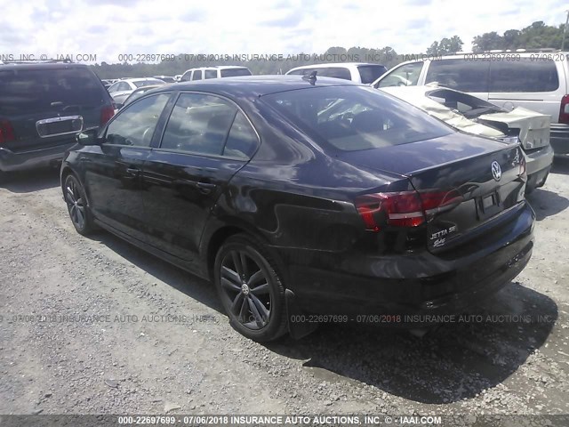 3VWD17AJ3JM226544 - 2018 VOLKSWAGEN JETTA SPORT BLACK photo 3