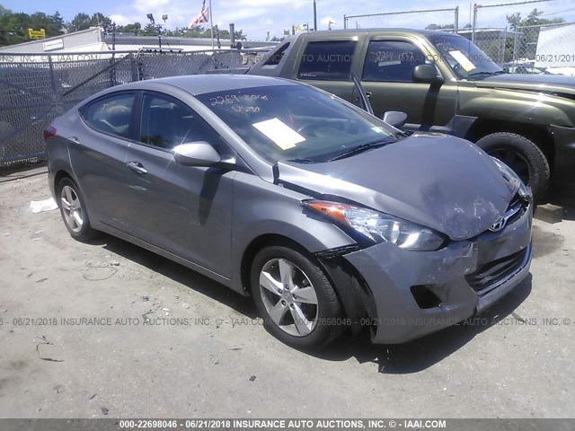 5NPDH4AE3DH354504 - 2013 HYUNDAI ELANTRA GLS/LIMITED SILVER photo 1