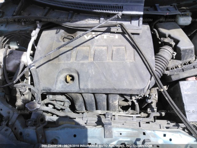 JTDBL40E799066945 - 2009 TOYOTA COROLLA LE/XLE BLUE photo 10