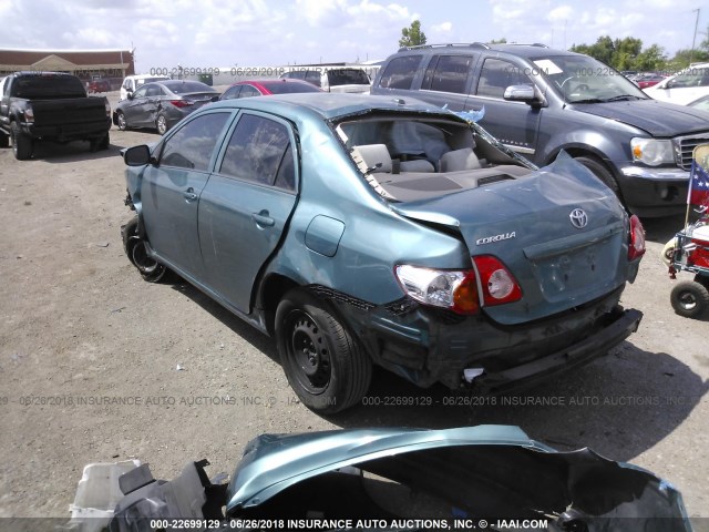 JTDBL40E799066945 - 2009 TOYOTA COROLLA LE/XLE BLUE photo 3